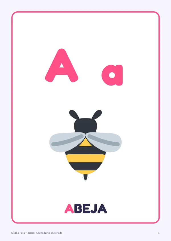 Bono abecedario ilustrado